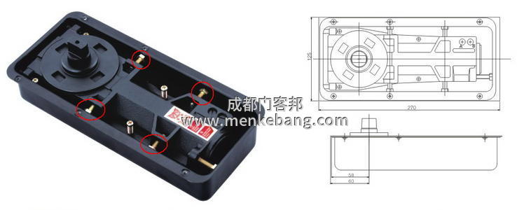 玻璃門地彈簧安裝注意事項,玻璃門地彈簧怎樣調整