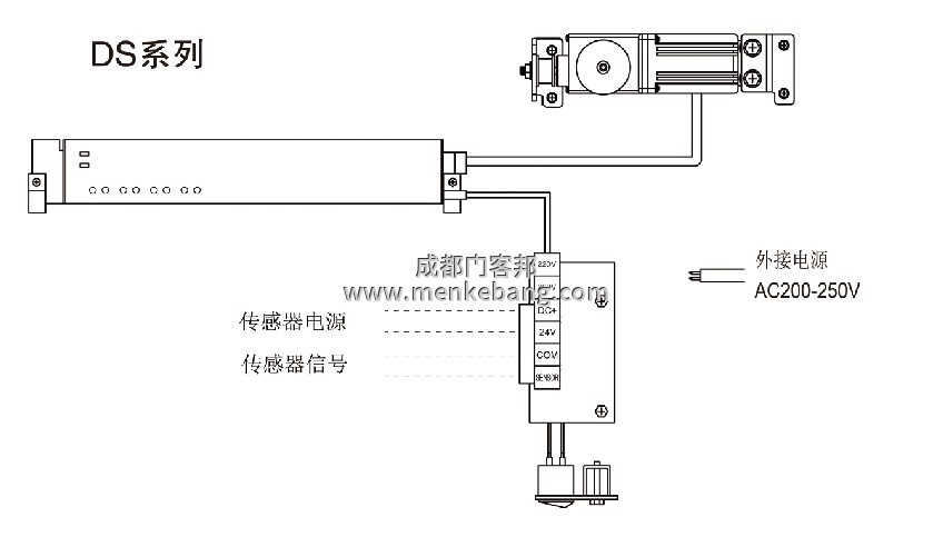 感應(yīng)自動門控制器接線圖解